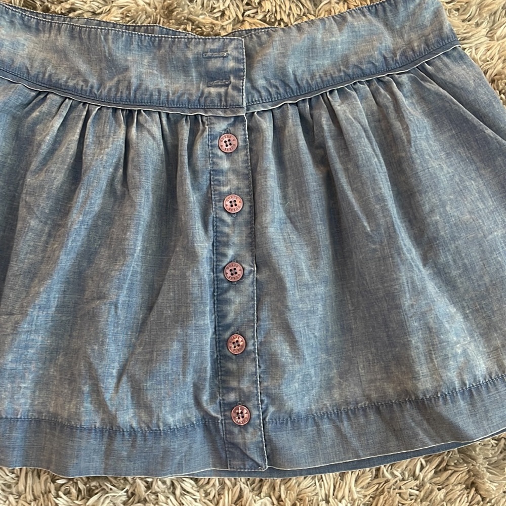 Guess Chambray Button Down Mini Skirt - image 2